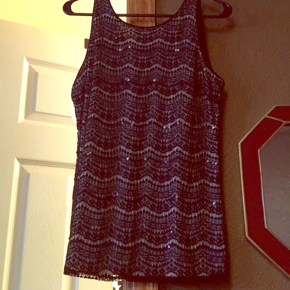 Gorgeous Maurice's Lace & Sequin Tank
